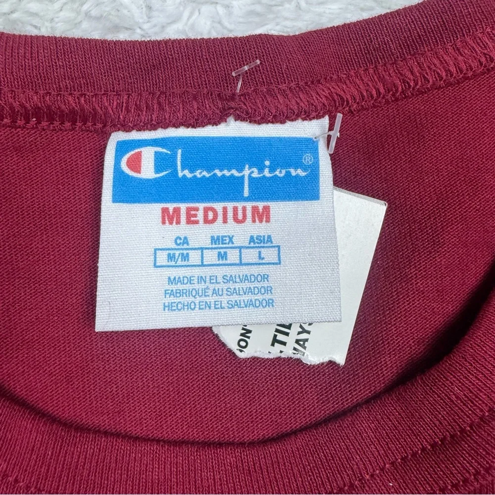 Champion Men's Maroon Short Sleeve Tee - Picture 3 of 3